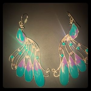 Beautiful Peacock earrings